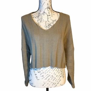 Don’t Ask Why Women’s made in Italy Crop Long Sleeve Knit Sweater Top Shirt